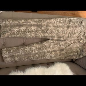 Snake Print Jeans